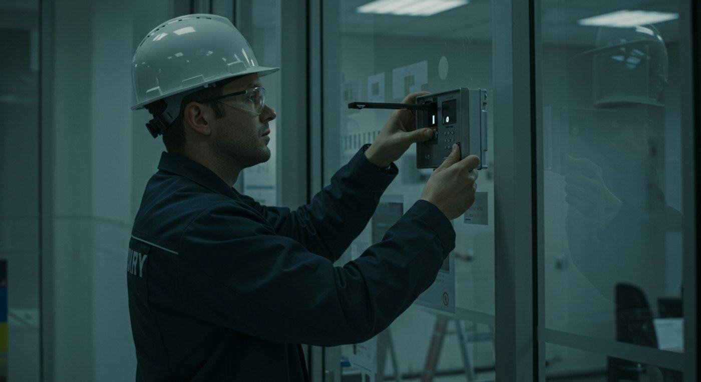 Technicien certifié en intervention sur une porte